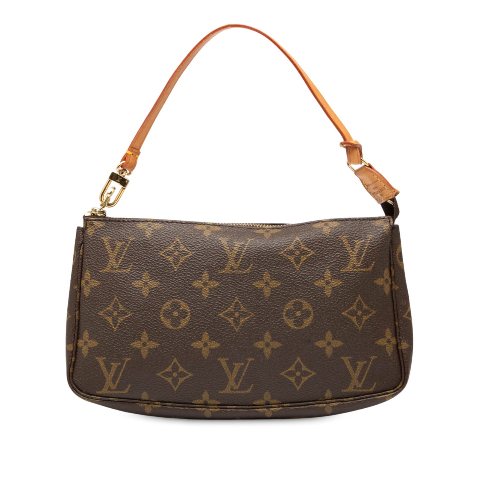 Louis Vuitton Monogram Pochette Accessoires Brown Canvas Bag: Louis Vuitton Monogram Pochette Accessoires Brown Canvas Bag The Louis Vuitton Monogram Pochette Accessoires is a stylish accessory crafted from durable monogram canvas. This elegant bag features a fl