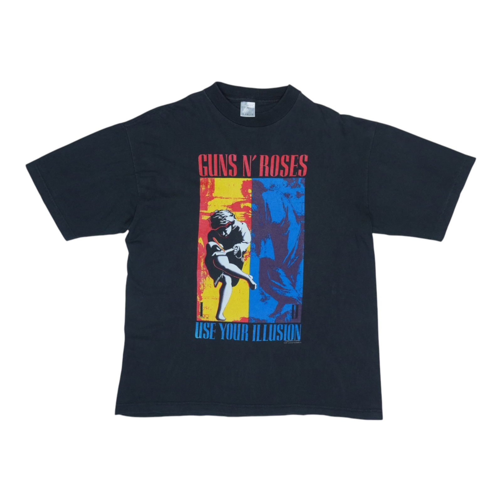 1992 Guns N Roses Use Your Illusion Vintage Tour Shirt Black: 1992 Guns N Roses Use Your Illusion Vintage Tour Shirt Black Original vintage 1992 Guns N Roses Use Your Illusion Tour Shirt. This true vintage shirt features bold front and back graphics and is craft