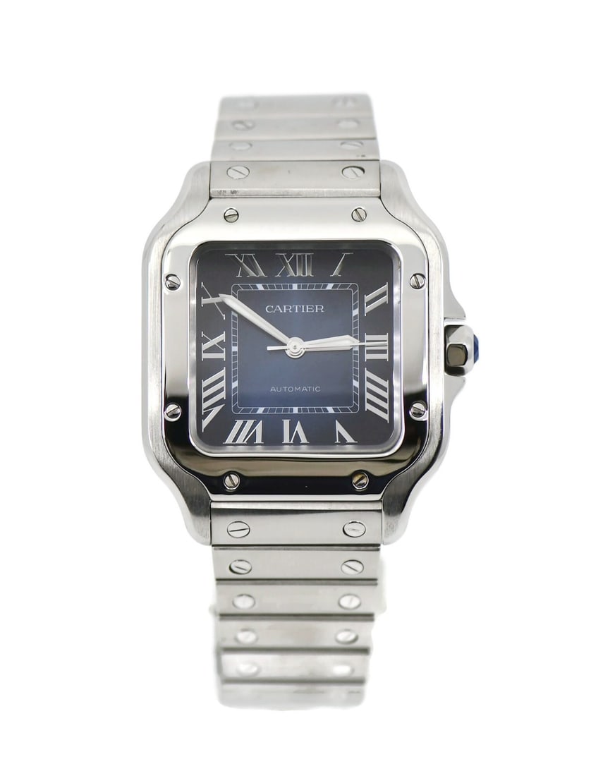 Cartier Santos Medium Stainless Steel Watch Ref WSSA0063 with Box and Papers (1 of 6)