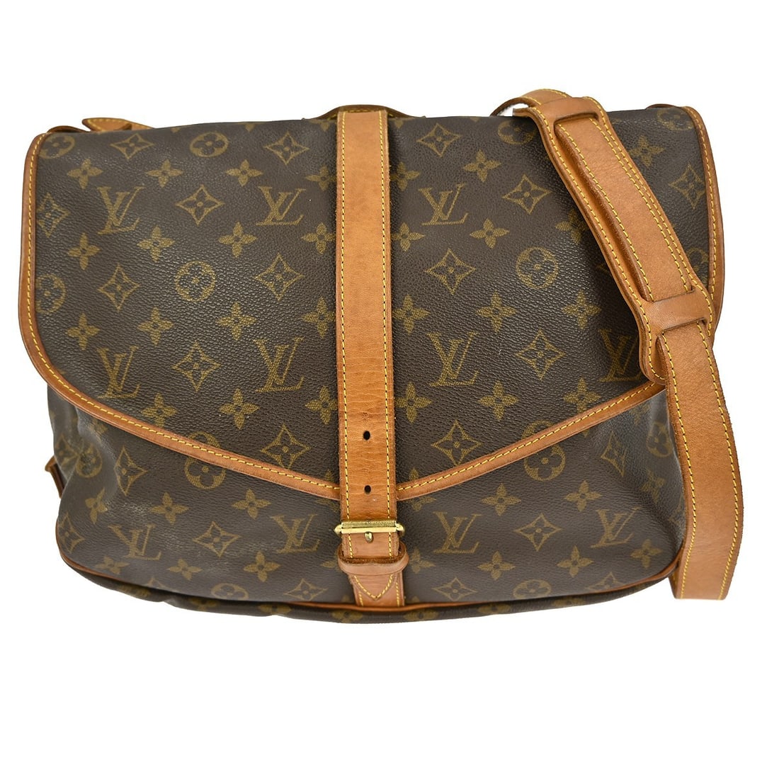 Louis Vuitton Saumur 35 Monogram Shoulder Bag Vintage: Louis Vuitton Saumur 35 Monogram Shoulder Bag Vintage The Louis Vuitton Saumur 35 Shoulder Bag is a stylish and functional accessory crafted from durable Monogram canvas leather. This vintage piece fe
