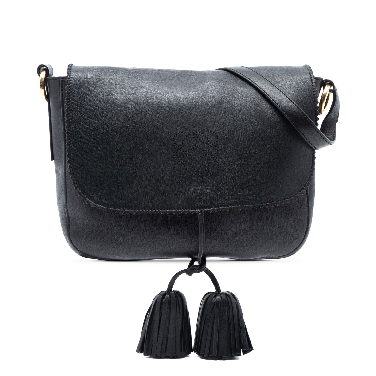 LOEWE Leather Anagram Tassel Crossbody Bag Black Spain: LOEWE Leather Anagram Tassel Crossbody Bag Black Spain Discover the elegance of the LOEWE Leather Anagram Tassel Crossbody, a beautifully crafted bag that combines functionality and style. This crossb