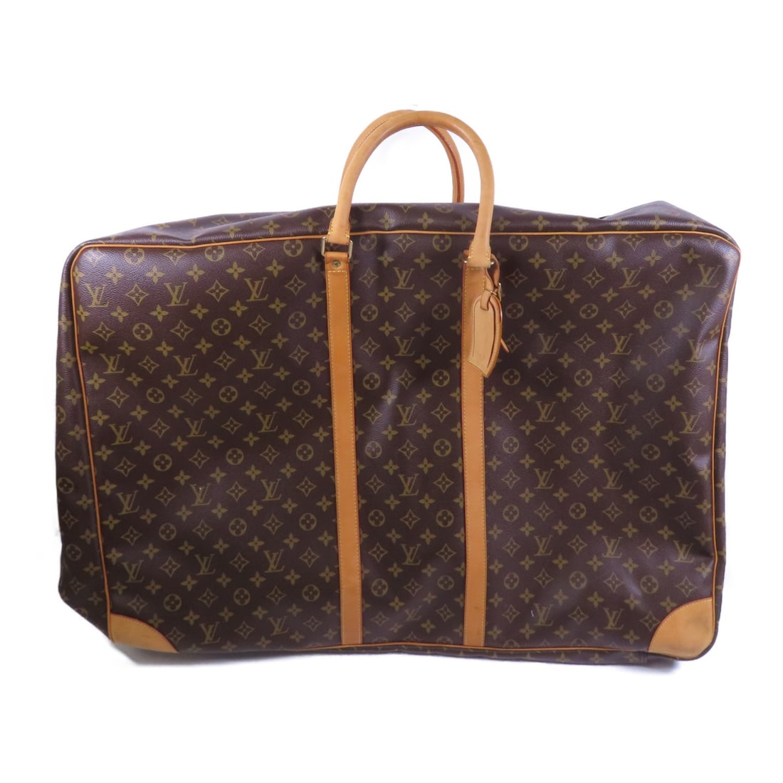 LOUIS VUITTON Sirius 70 Boston Bag M41400 Monogram Brown GHW: LOUIS VUITTON Sirius 70 Boston Bag M41400 Monogram Brown GHW This Louis Vuitton Sirius 70 Boston Bag (M41400) showcases the iconic Monogram pattern in a rich brown hue. Crafted from durable PVC coated