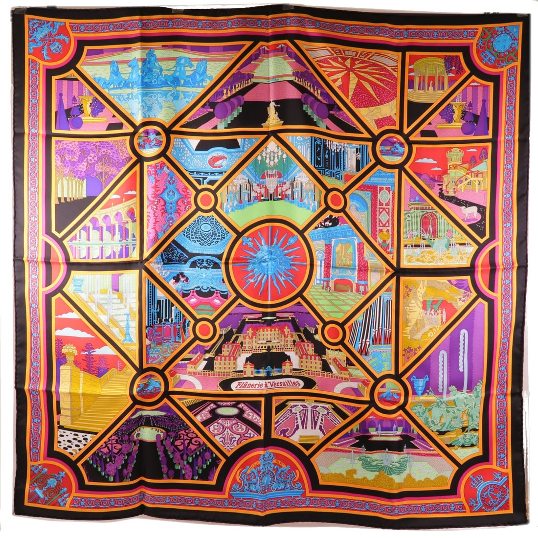 HERMES Multicolor Silk Scarf Luxury Accessory France: HERMES Multicolor Silk Scarf Luxury Accessory France This exquisite Hermes scarf boasts a luxurious silk construction, presenting a vibrant multicolor palette that is sure to enhance any outfit. Craft