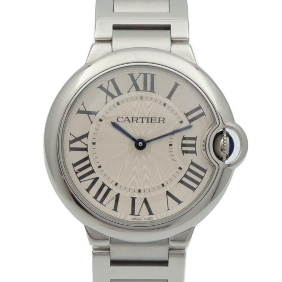 CARTIER Ballon Bleu W69011Z4 Quartz Wristwatch Stainless Steel Beige (1 of 13)