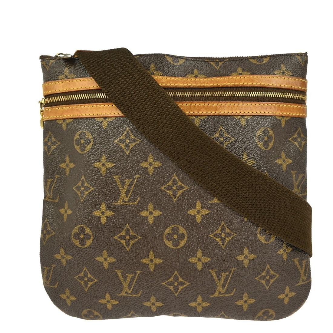 Louis Vuitton Pochette Bosphore Monogram Shoulder Bag M40044: Louis Vuitton Pochette Bosphore Monogram Shoulder Bag M40044 Introducing the Louis Vuitton Monogram Pochette Bosphore Shoulder Bag, a stylish and versatile accessory perfect for casual occasions. This