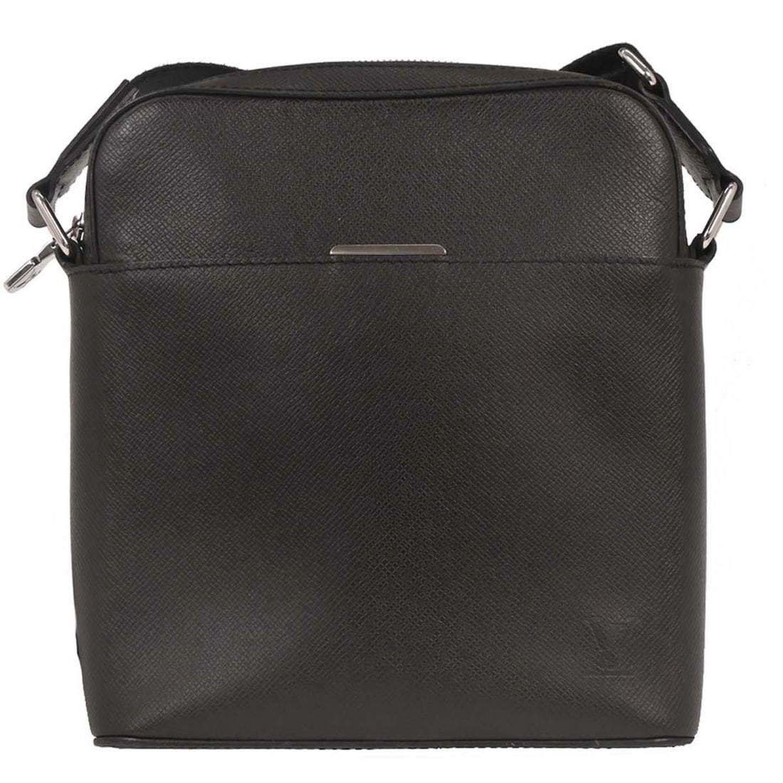 Louis Vuitton Black Taiga Anton Pochette Shoulder Bag M34416 Crossbody: Louis Vuitton Black Taiga Anton Pochette Shoulder Bag M34416 Crossbody Elevate your style with this Louis Vuitton Black Taiga Anton Pochette Shoulder Bag. Crafted from premium Taiga leather, this medi