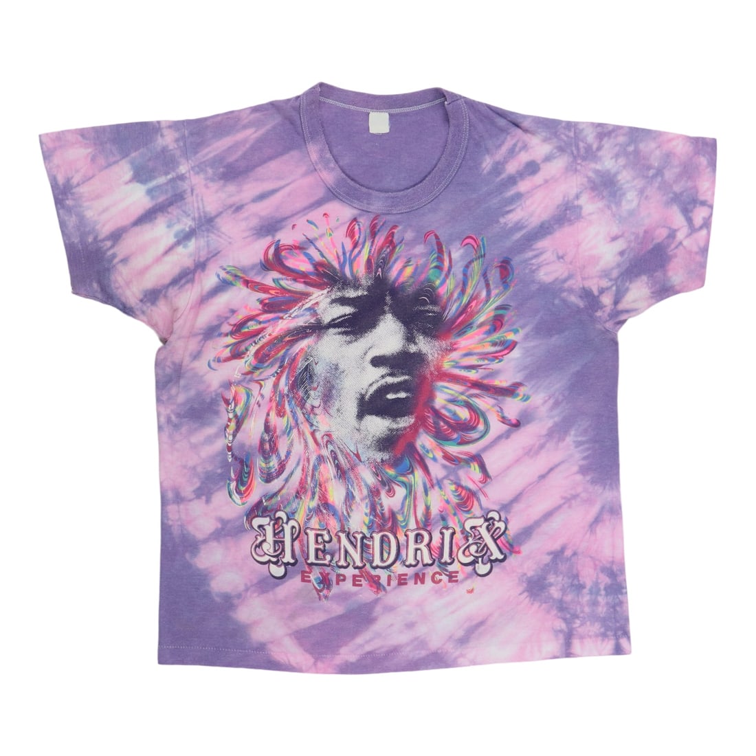 Vintage 1980s Jimi Hendrix Tie Dye Shirt 100% Cotton: Vintage 1980s Jimi Hendrix Tie Dye Shirt 100% Cotton Step back into the vibrant 1980s with this original vintage Jimi Hendrix Tie Dye Shirt. This authentic piece captures the essence of the era with i