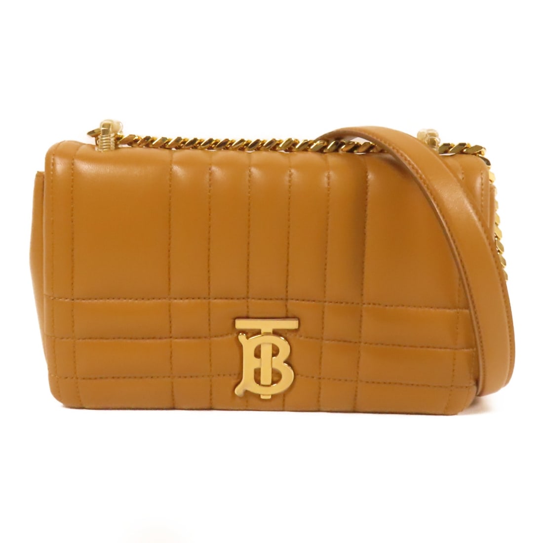 Burberry Small Lola Shoulder Bag Brown Lambskin Leather GHW: Burberry Small Lola Shoulder Bag Brown Lambskin Leather GHW This Burberry Small Lola Bag is a stylish shoulder bag crafted from luxurious lambskin leather in a rich brown color. The bag features a com