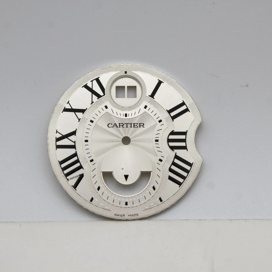 Cartier Silver Dial for Ballon Bleu Two Timezone Watch W6920011: Cartier Silver Dial for Ballon Bleu Two Timezone Watch W6920011 This Cartier 31 mm Dial is designed for the 38.50 mm Ballon Bleu Two Timezone Men's Watch (model W6920011). The dial features a luxuriou