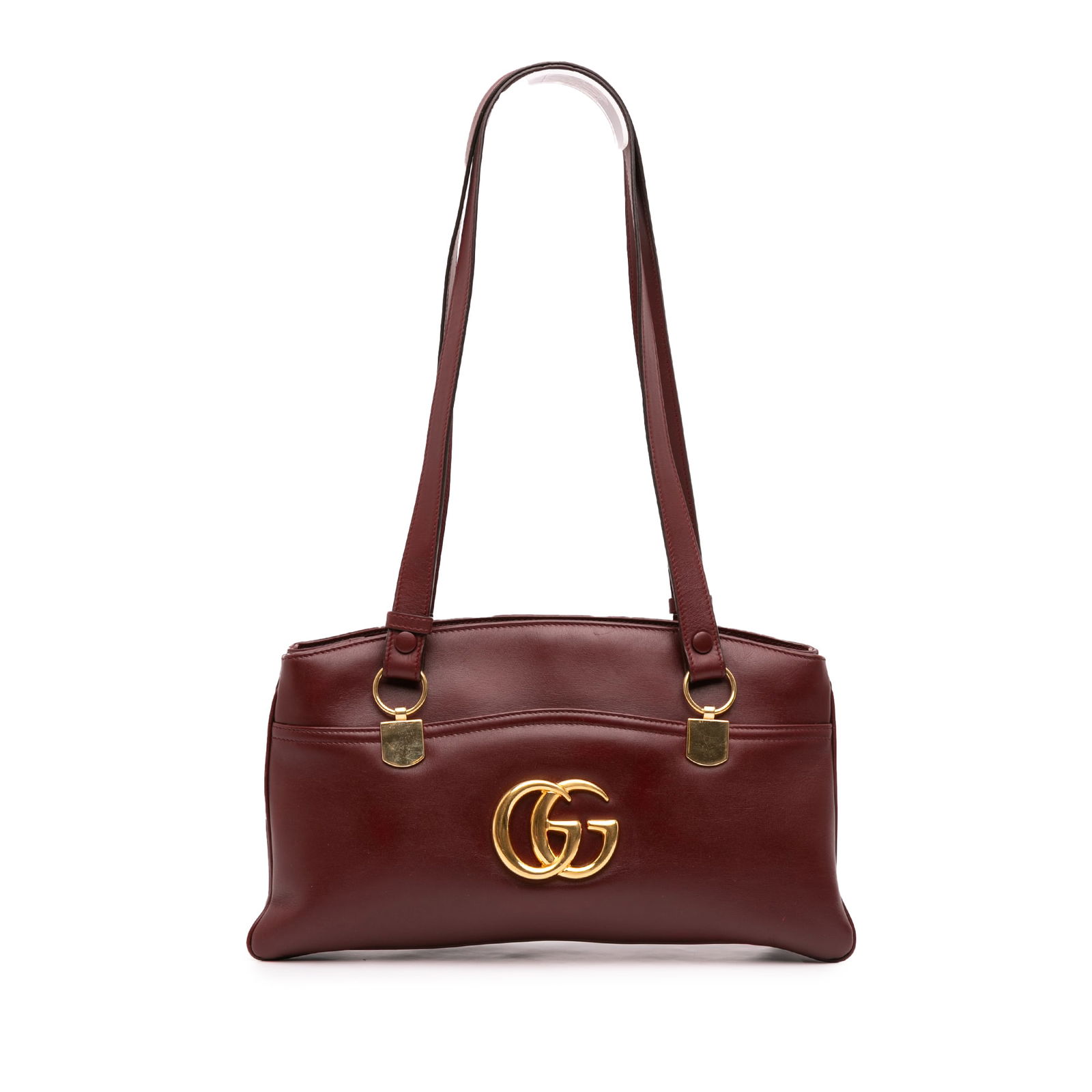 Gucci Large Red Leather Arli Shoulder Bag with Gold-tone Hardware (1 of 11)