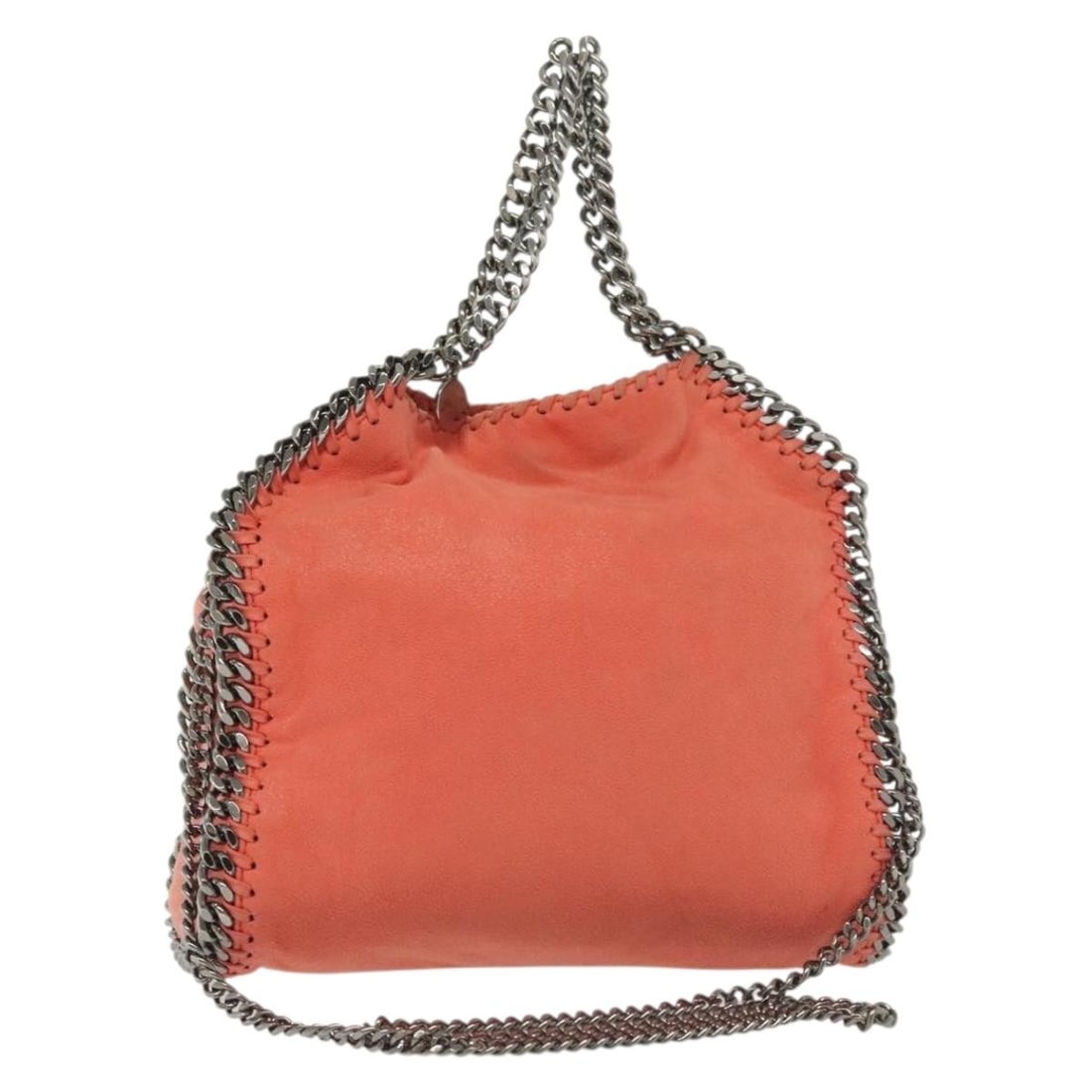Stella McCartney Chain Falabella Orange Suede Shoulder Bag Auth 371223: Stella McCartney Chain Falabella Orange Suede Shoulder Bag Auth 371223 Introducing the Stella McCartney Chain Falabella Shoulder Bag, a stylish and functional accessory crafted from premium orange sue