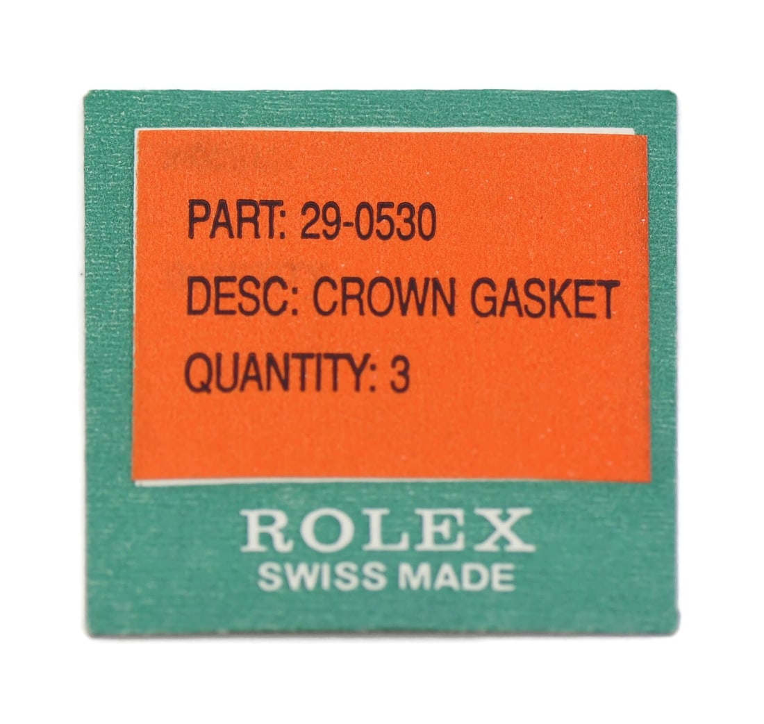 Rolex Crown Gasket for Model 29-0530 - Quality Watch Repair Part: Rolex Crown Gasket for Model 29-0530 - Quality Watch Repair Part This is a pre-owned Rolex Crown Gasket, specifically designed for compatibility with the Rolex model 29-0530. This gasket is essential