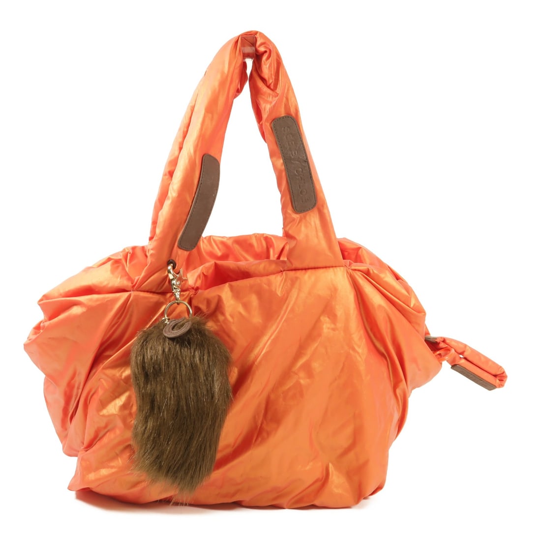 SEE BY CHLOE Red Nylon Shoulder Bag Stylish Everyday Use: SEE BY CHLOE Red Nylon Shoulder Bag Stylish Everyday Use This stylish shoulder bag from SEE BY CHLOE is crafted from durable nylon in a vibrant red color. Designed for everyday use, it features a spac