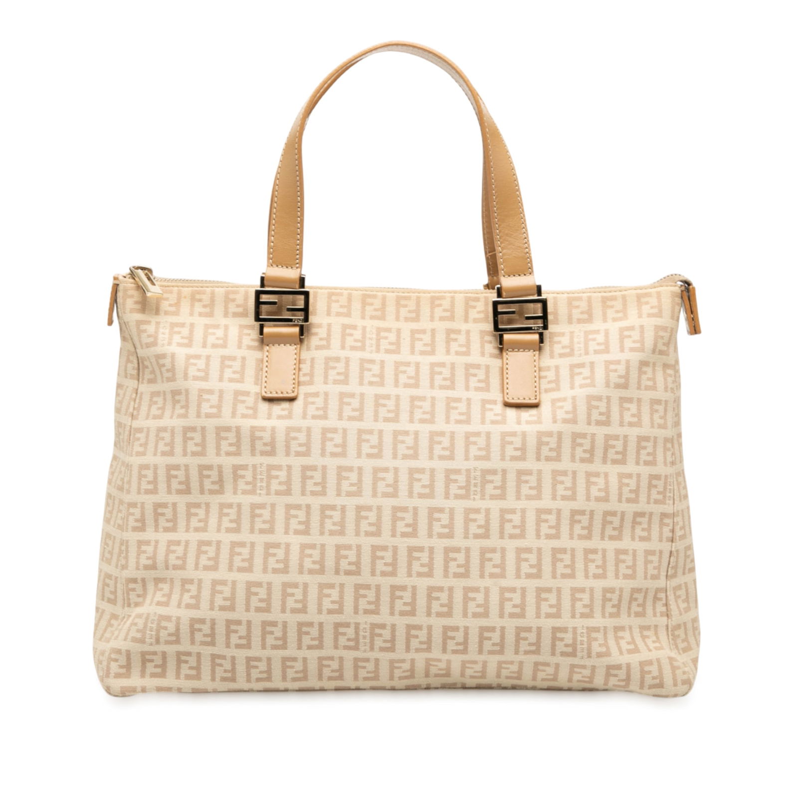 Fendi Zucchino Canvas Tote Bag Brown Fabric Italy: Fendi Zucchino Canvas Tote Bag Brown Fabric Italy Introducing the Fendi Zucchino Canvas Tote, a stylish and functional accessory perfect for daily use. This tote bag is crafted from durable canvas and