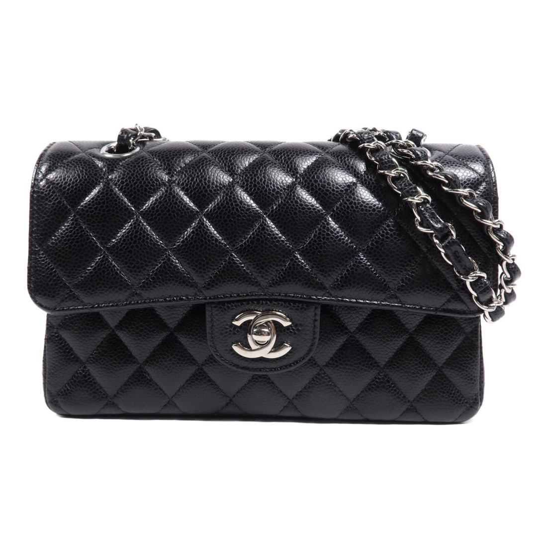 CHANEL Classic 23 Black Calfskin Leather Shoulder Bag A01113: CHANEL Classic 23 Black Calfskin Leather Shoulder Bag A01113 This CHANEL Classic 23 Chain Shoulder Bag showcases a timeless design crafted from luxurious black calfskin leather. With a sleek exterior