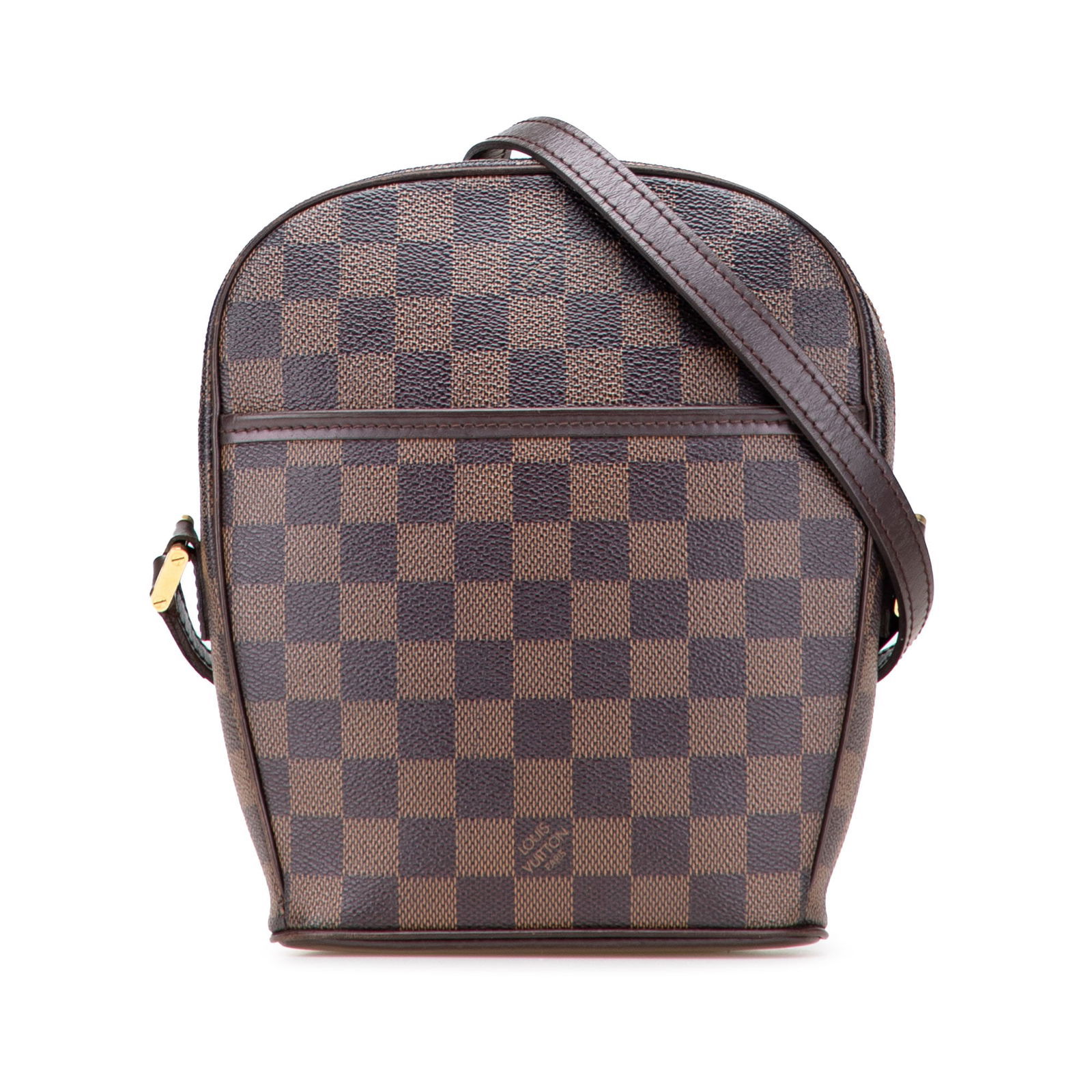 Louis Vuitton Damier Ebene Ipanema PM Handbag Brown Canvas: Louis Vuitton Damier Ebene Ipanema PM Handbag Brown Canvas The Louis Vuitton Damier Ebene Ipanema PM is a stylish and functional handbag crafted from durable damier ebene canvas, accented with luxurio