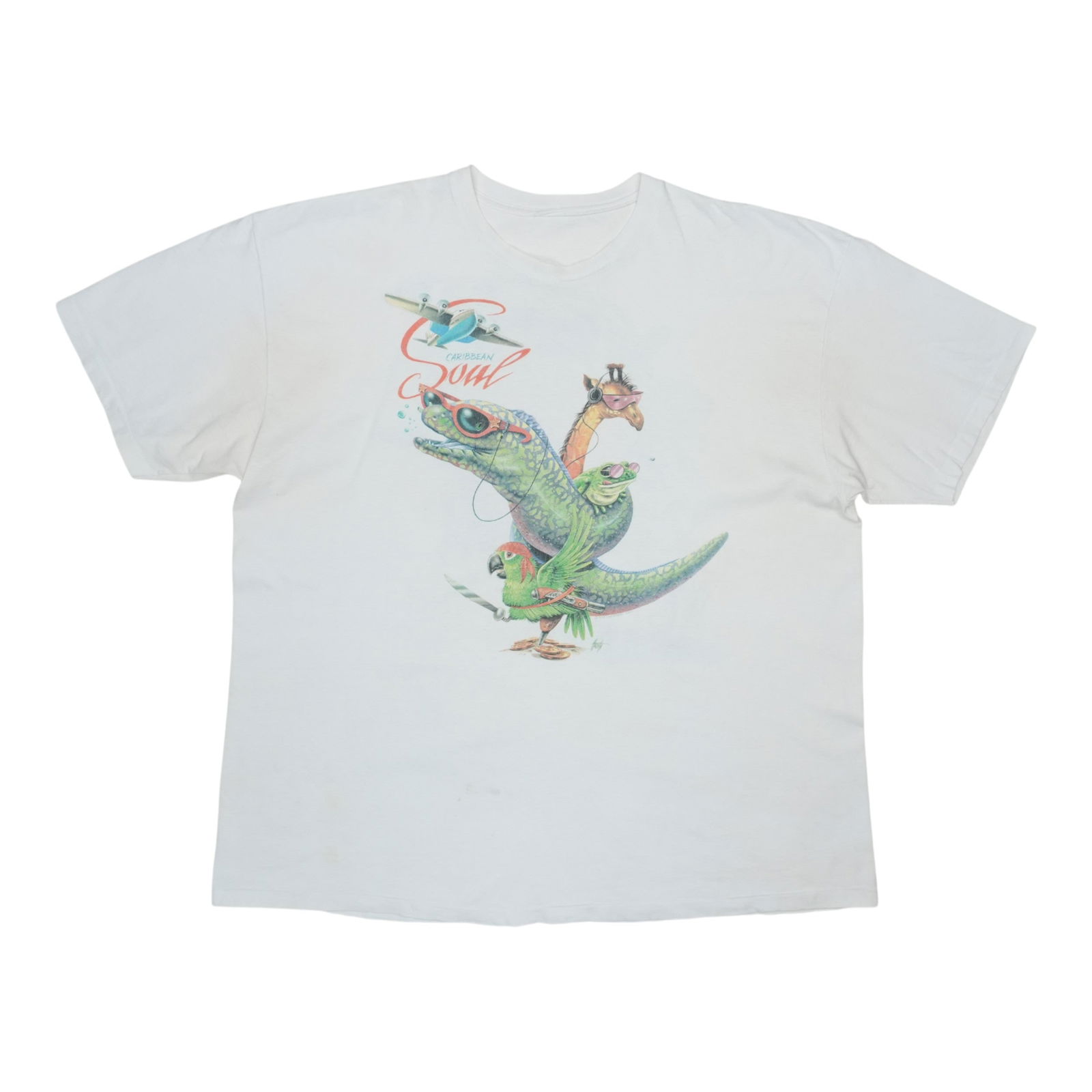 Vintage 1994 Jimmy Buffett Caribbean Soul Cotton Shirt: Vintage 1994 Jimmy Buffett Caribbean Soul Cotton Shirt This original vintage 1994 Jimmy Buffett Caribbean Soul Shirt is a must-have for fans of the iconic musician. Crafted from 100% cotton, this shir