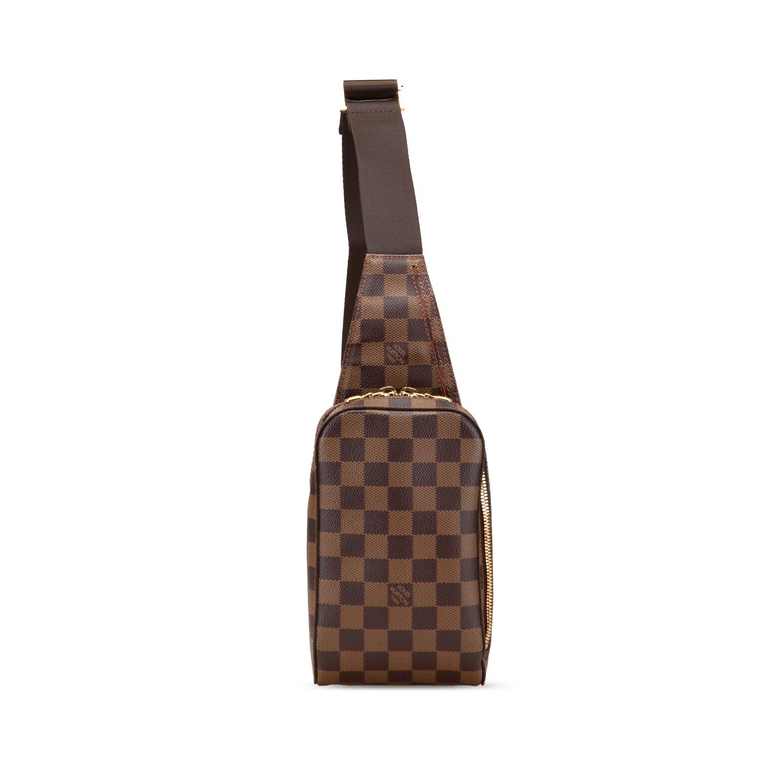 Louis Vuitton Damier Ebene Geronimos Bag Brown Fabric: Louis Vuitton Damier Ebene Geronimos Bag Brown Fabric Introducing the Louis Vuitton Damier Ebene Geronimos, a stylish and practical bag designed for everyday use. Crafted from durable damier ebene can