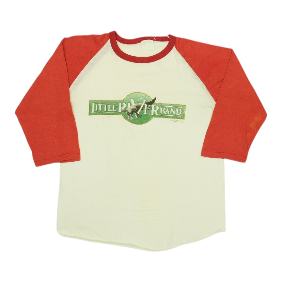 Vintage 1979 Little River Band Jersey Shirt White Graphics: Vintage 1979 Little River Band Jersey Shirt White Graphics This original vintage 1979 Little River Band jersey shirt is a must-have for any fan or collector. Featuring bold graphics on both the front