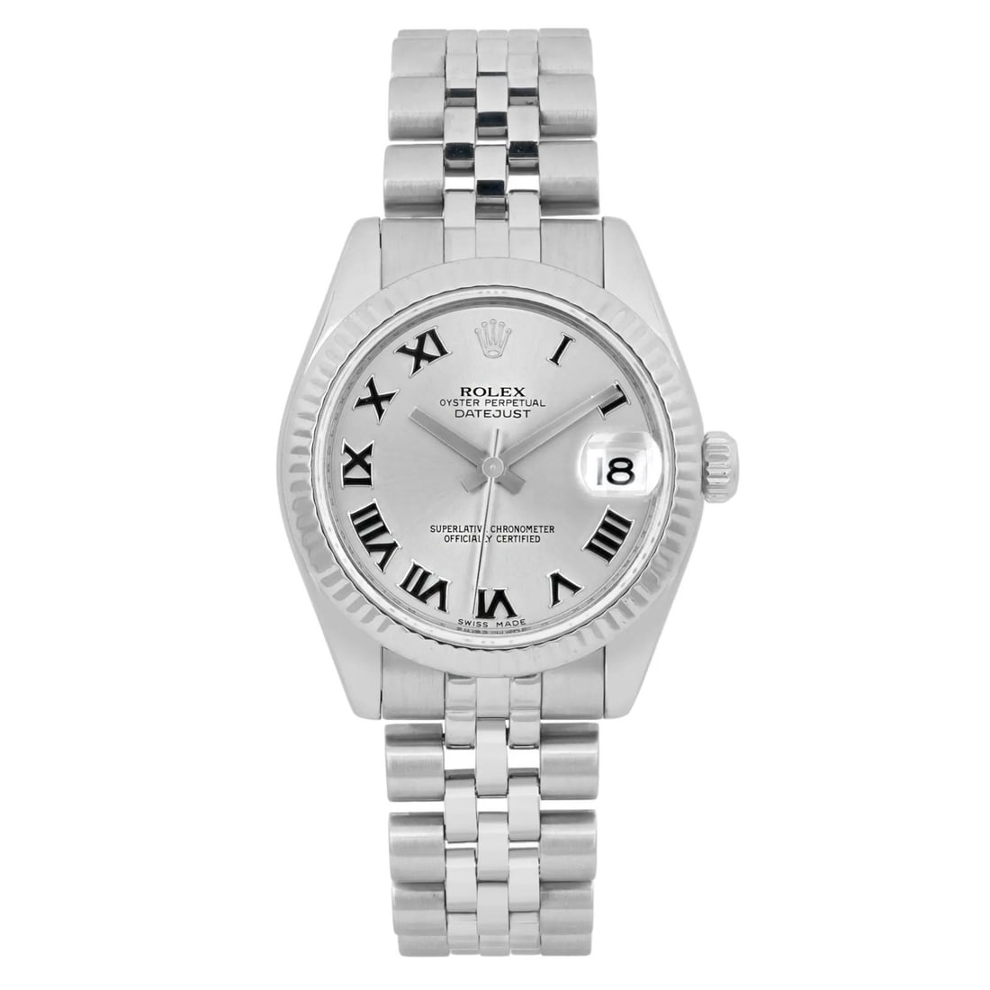 Rolex Datejust 31mm Automatic Steel Watch Silver Roman Dial 178240 (1 of 6)