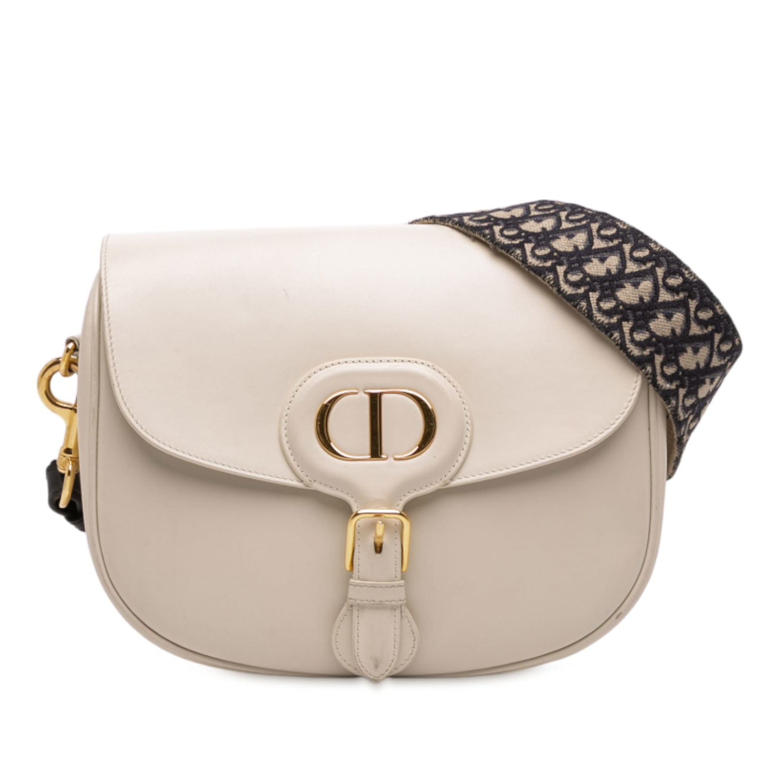 Dior Large Smooth Calfskin Bobby Crossbody Bag White (1 of 11)