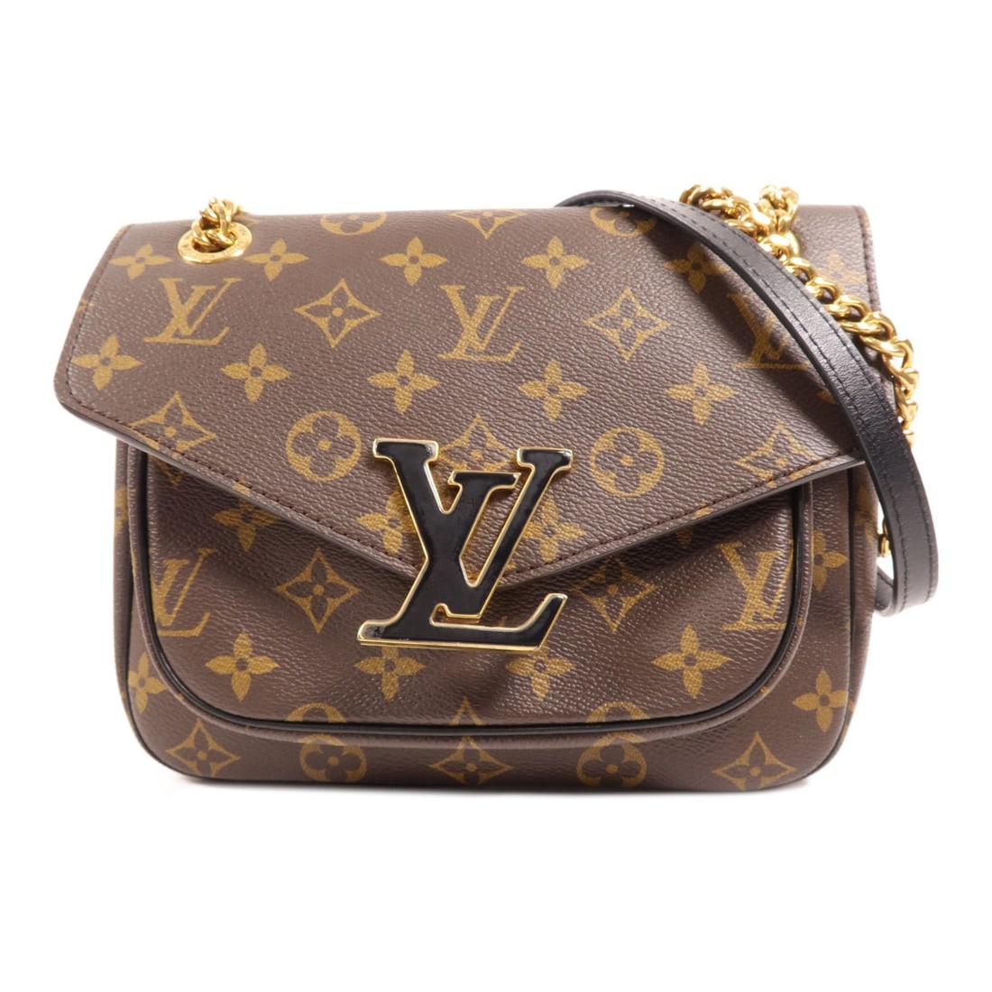 LOUIS VUITTON Passy Shoulder Bag M45592 Monogram Brown GHW: LOUIS VUITTON Passy Shoulder Bag M45592 Monogram Brown GHW Discover the elegance of the LOUIS VUITTON Passy Shoulder Bag, crafted from durable PVC coated canvas in a classic brown monogram design. Thi