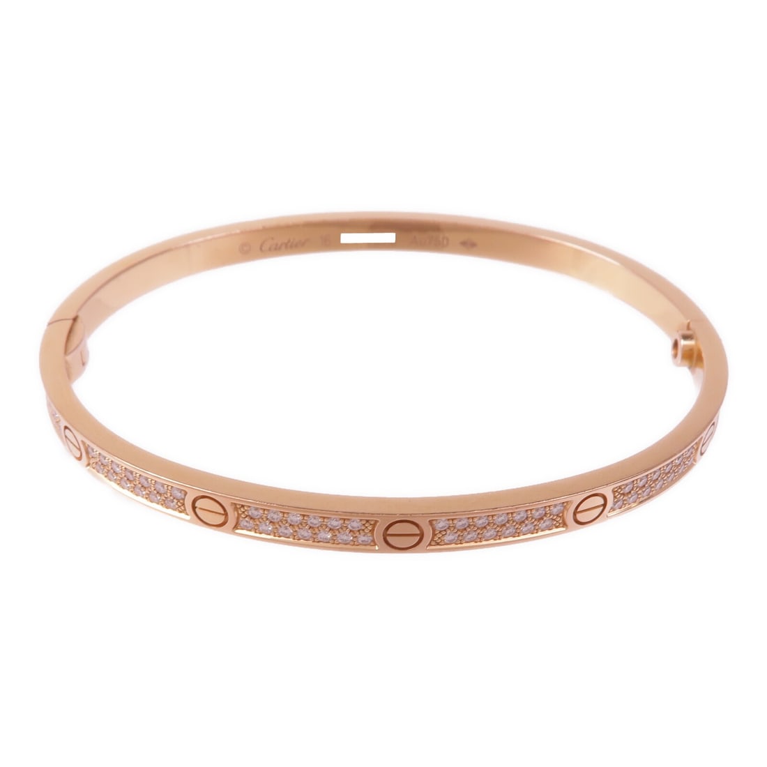CARTIER Love Bracelet Diamonds 18K Pink Gold Small Model (1 of 10)