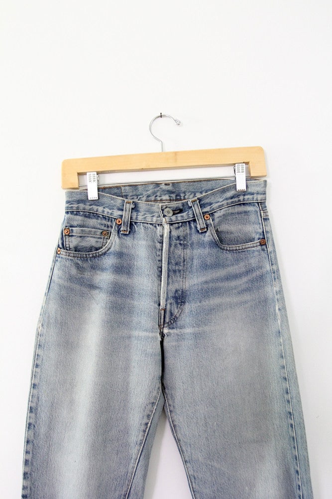 Vintage Levi's 501 Red Line Selvedge Jeans 28 x 31 Classic Style - 4