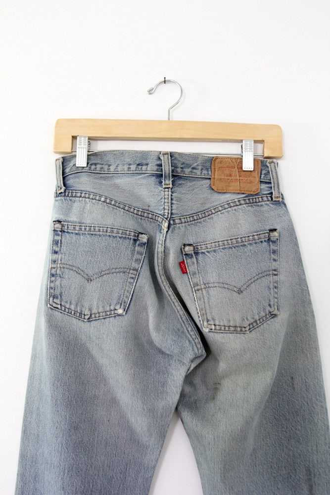 Vintage Levi's 501 Red Line Selvedge Jeans 28 x 31 Classic Style - 5