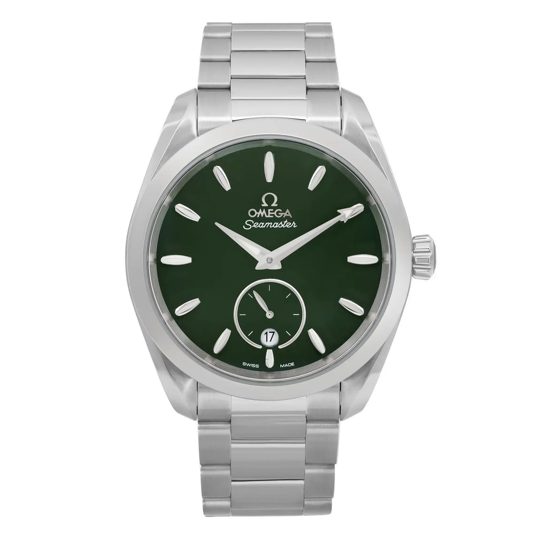 Omega Seamaster Aqua Terra 38MM Green Dial Automatic Wristwatch 220.10.38.20.10.001: Omega Seamaster Aqua Terra 38MM Green Dial Automatic Wristwatch 220.10.38.20.10.001 Experience the elegance of the Omega Seamaster Aqua Terra 38MM, a stunning wristwatch designed for the modern indivi