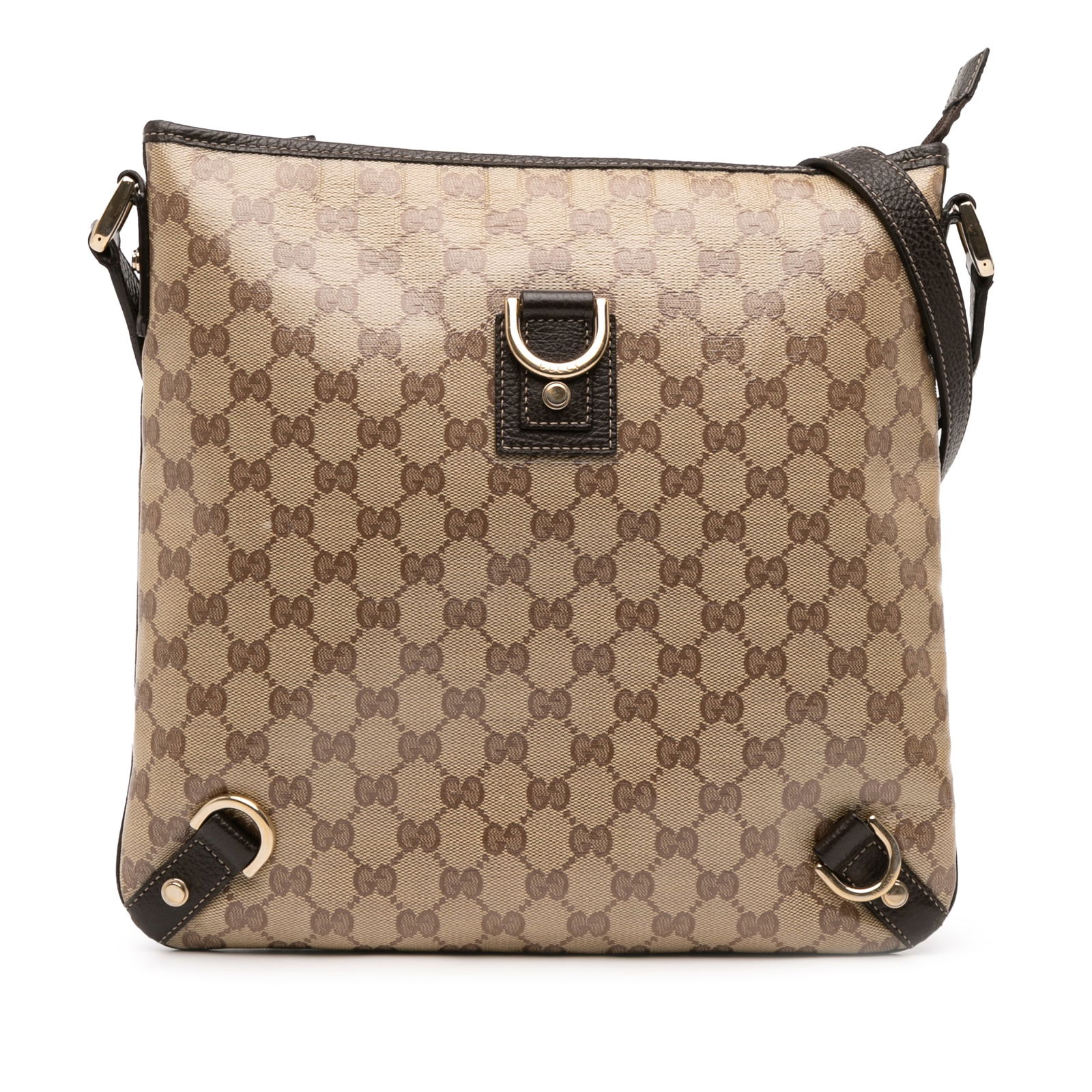Gucci GG Crystal Abbey D Ring Brown Crossbody Bag (1 of 10)