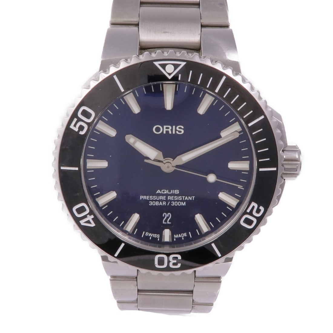 ORIS Aquis Date Automatic Stainless Steel Blue Watch 017337766 (1 of 18)