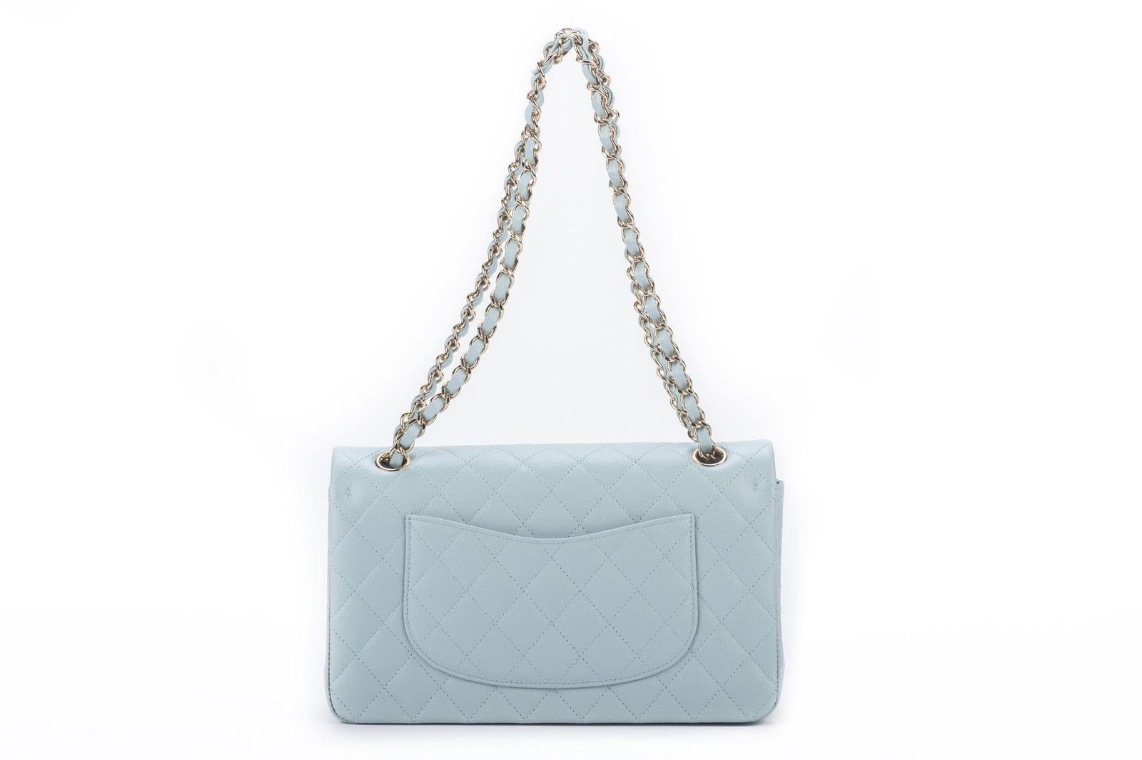 Chanel Celeste Caviar Double Flap Bag Collection 32 BNIB - 4