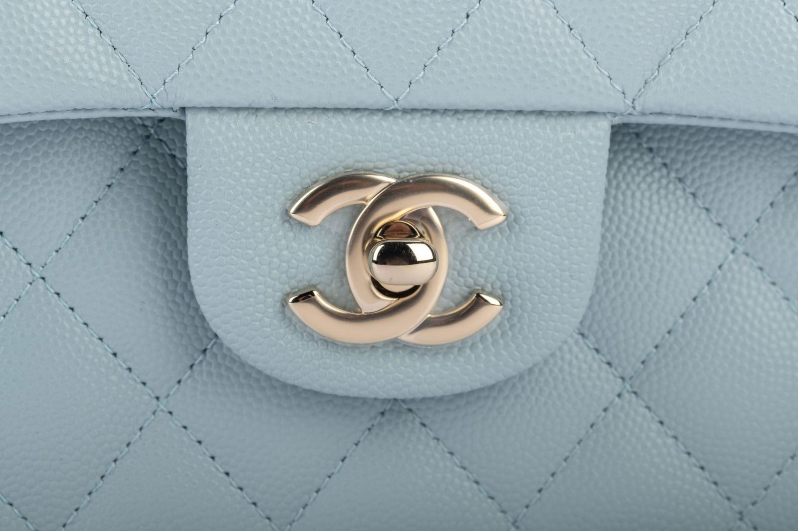 Chanel Celeste Caviar Double Flap Bag Collection 32 BNIB - 6