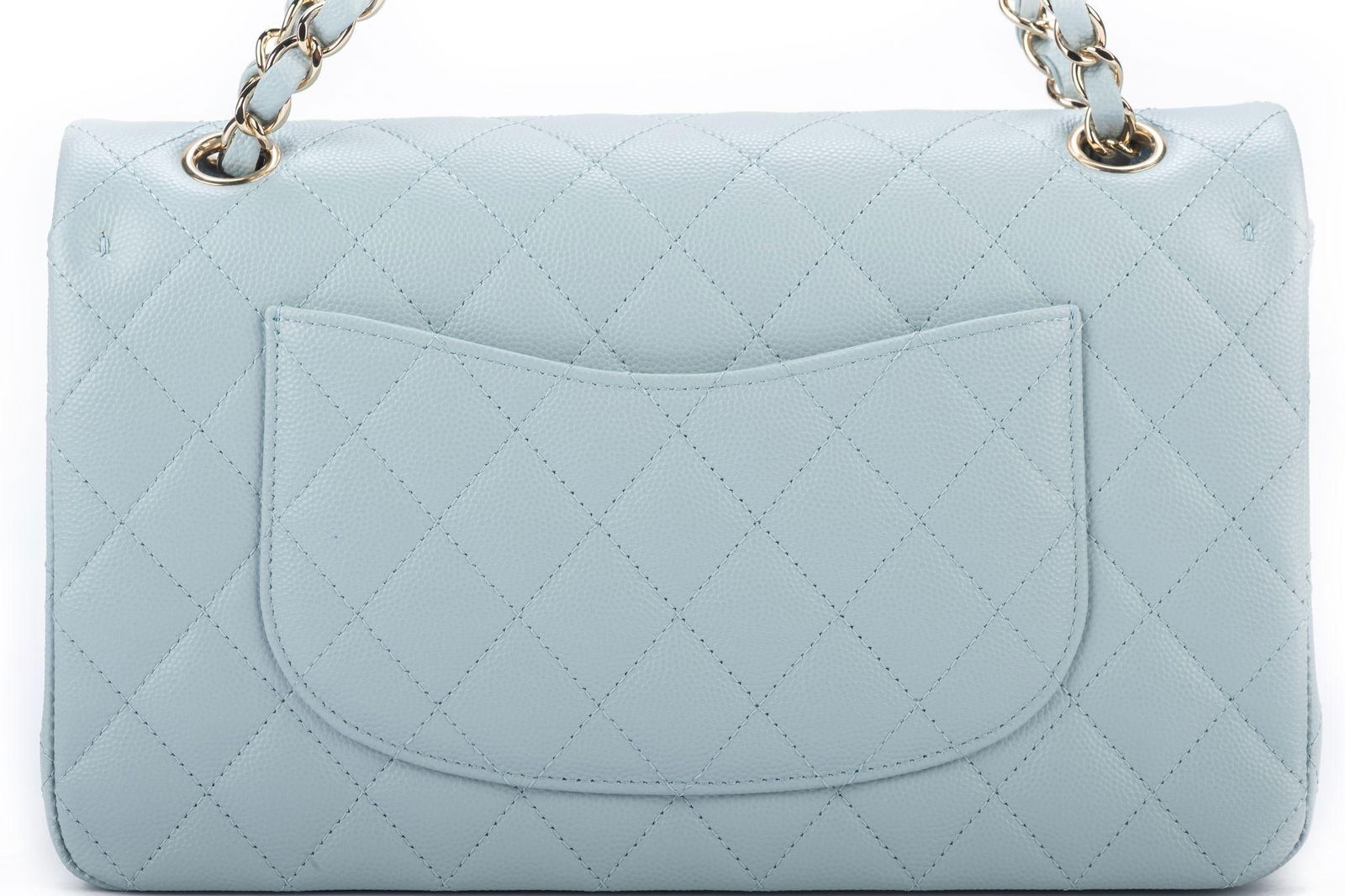 Chanel Celeste Caviar Double Flap Bag Collection 32 BNIB - 8