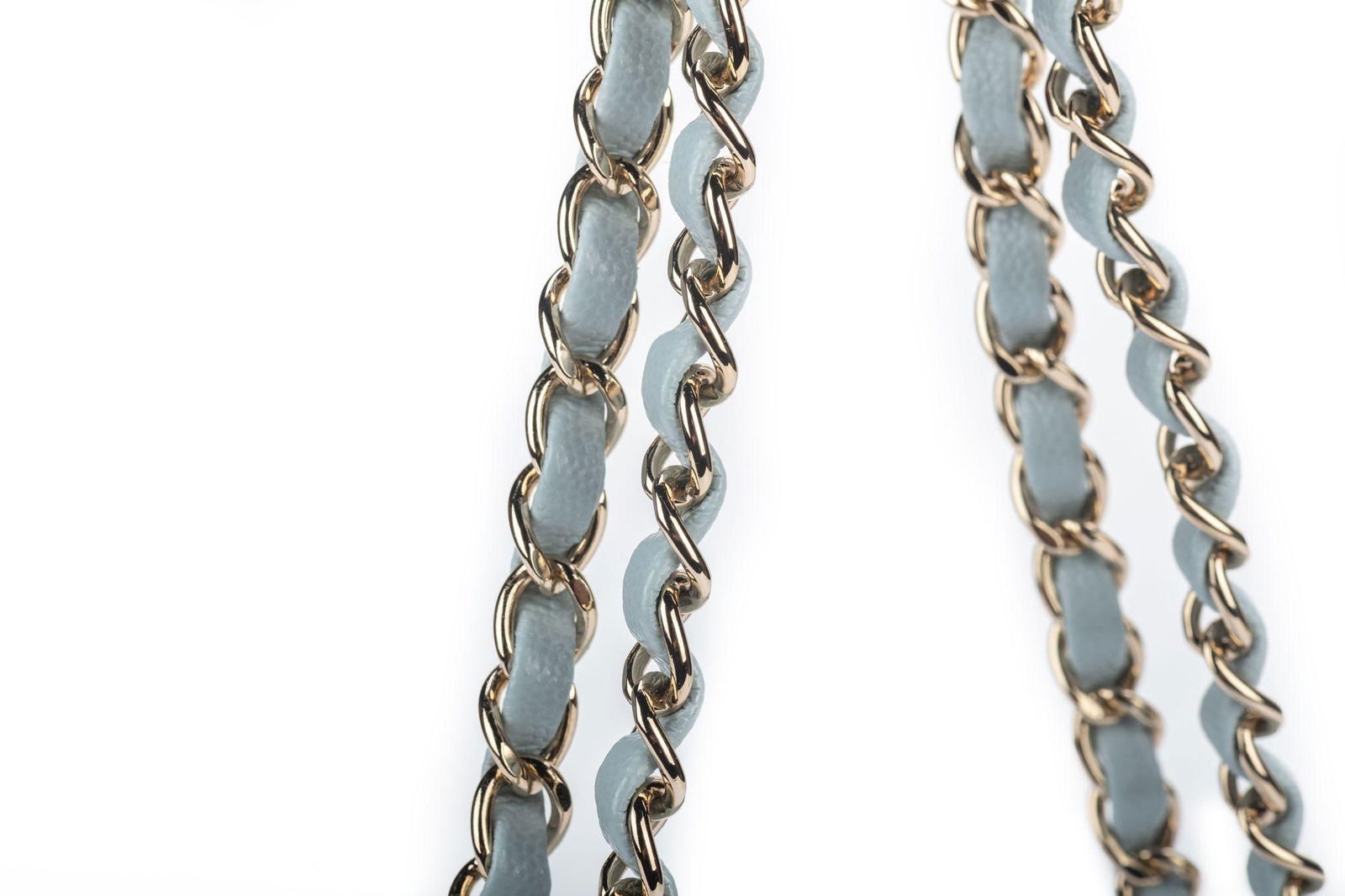 Chanel Celeste Caviar Double Flap Bag Collection 32 BNIB - 9