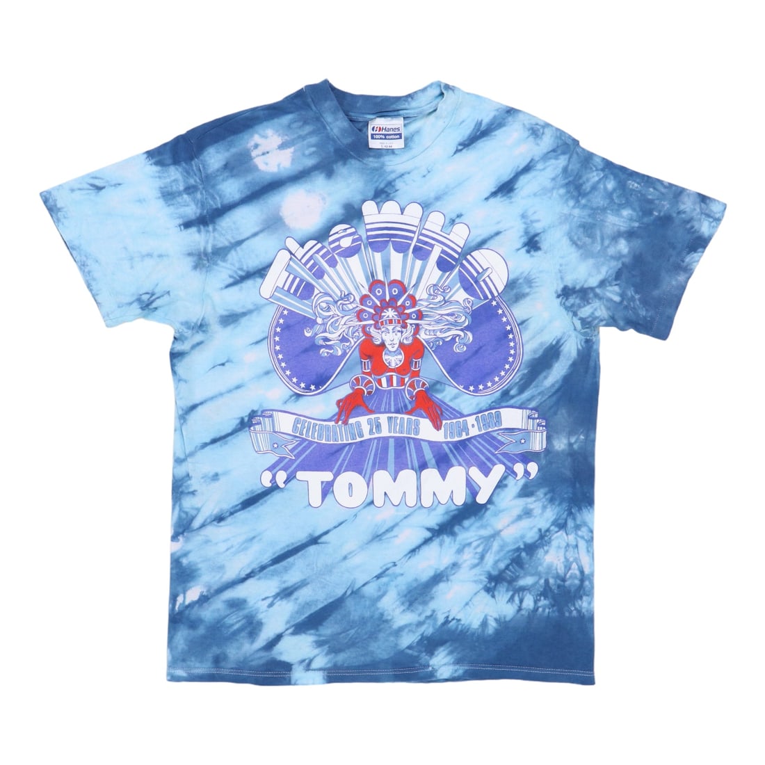 1989 The Who Tommy Tie Dye Vintage Shirt Cotton Large: 1989 The Who Tommy Tie Dye Vintage Shirt Cotton Large Discover a unique piece of music history with this original vintage 1989 The Who Tommy Tie Dye Shirt. This shirt is a true vintage item, not a