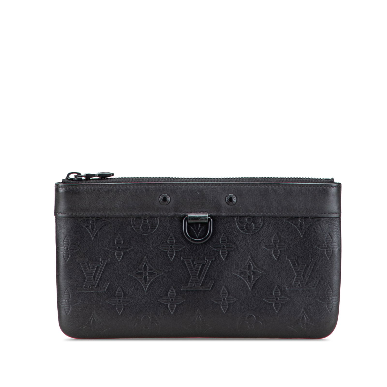 Louis Vuitton Monogram Shadow Pochette Discovery PM Black Leather Bag (1 of 11)
