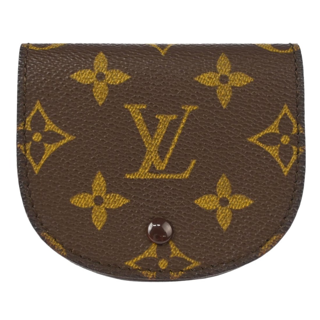 Louis Vuitton Monogram Coin Case Wallet M61970 Brown: Louis Vuitton Monogram Coin Case Wallet M61970 Brown This Louis Vuitton Porte Monnaie Gousset Coin Case Wallet is a stylish accessory crafted from high-quality Monogram Canvas. The coin purse features