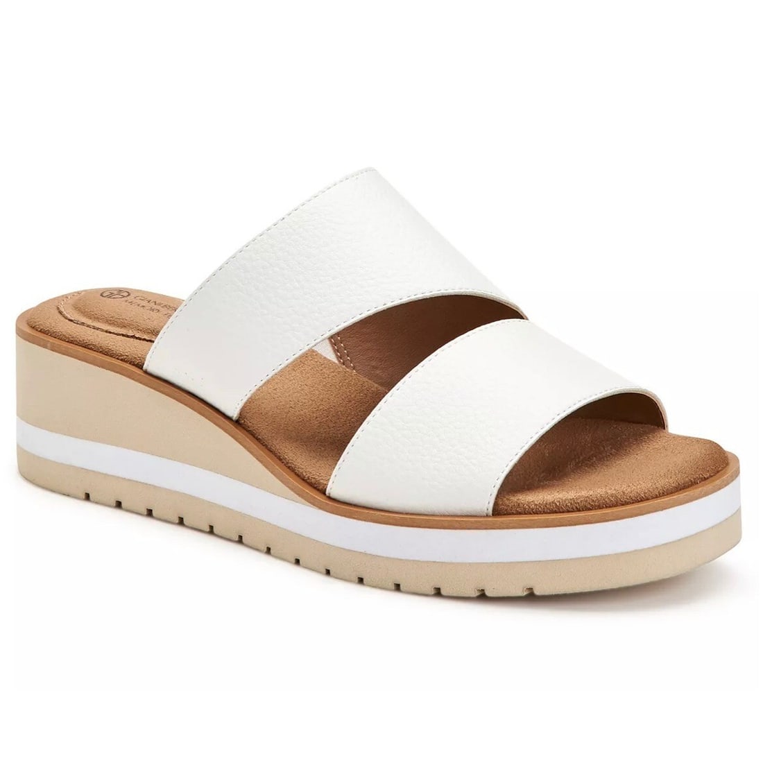 Giani Bernini Ryerr White Espadrille Wedge Sandals 8.5M Slip-On Comfort: Giani Bernini Ryerr White Espadrille Wedge Sandals 8.5M Slip-On Comfort Elevate your casual wardrobe with the Giani Bernini Ryerr Round-toe Slip-on Espadrille Platform Wedge Sandals in size 8.5M. Thes