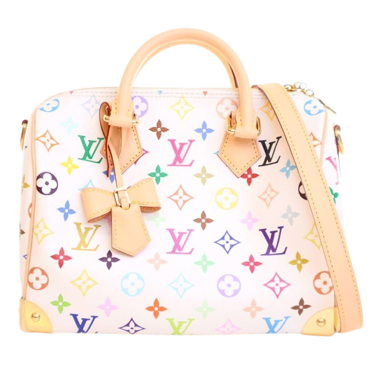 Louis Vuitton Takashi Murakami Monogram Multicolore Speedy Bandouliere 25 Bag (1 of 10)