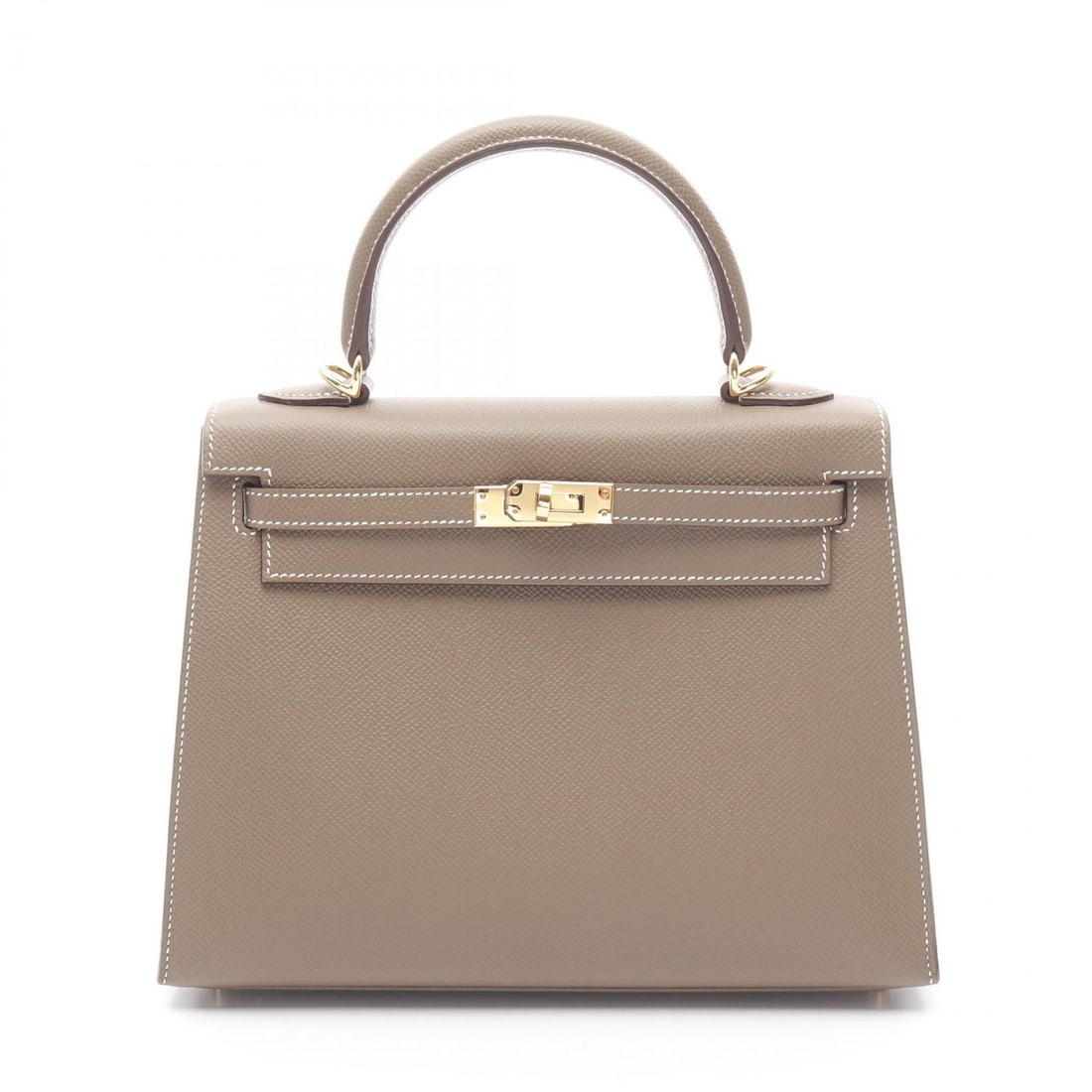 HERMES Kelly 25 2 Way Shoulder Bag Veau Epsom Leather Gray: HERMES Kelly 25 2 Way Shoulder Bag Veau Epsom Leather Gray Elevate your accessory collection with this stunning HERMES Kelly 25 2 Way Shoulder Bag. Crafted from luxurious Veau Epsom leather, this hand