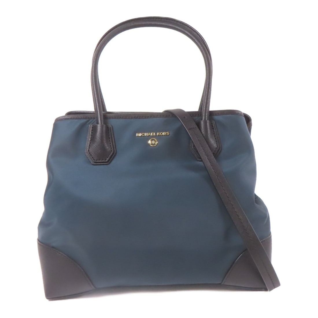 Michael Kors Navy Nylon 2way Shoulder Bag GHW (1 of 15)