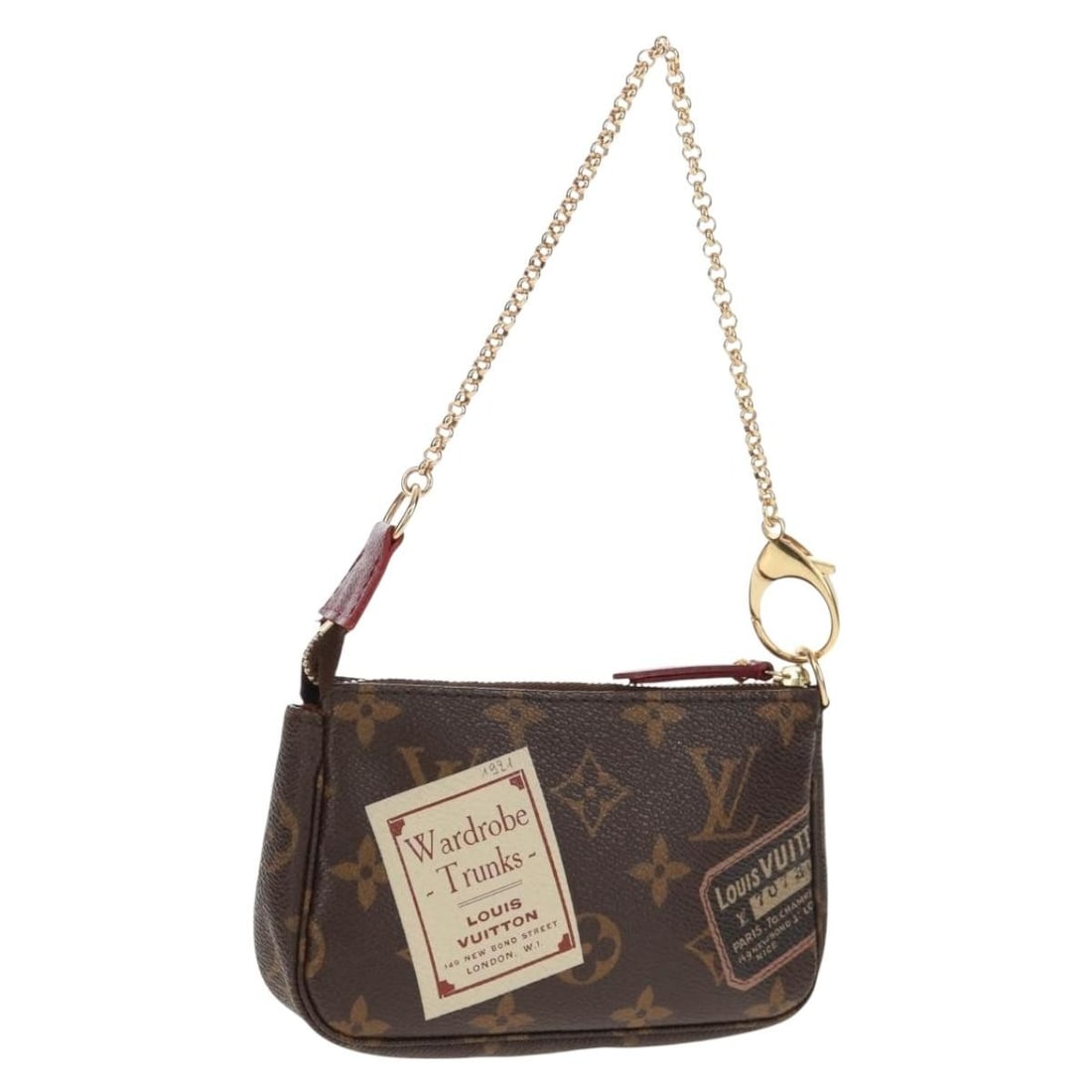 LOUIS VUITTON Monogram Trunk Mini Pochette M63798 Pouch Auth: LOUIS VUITTON Monogram Trunk Mini Pochette M63798 Pouch Auth Presenting the exquisite LOUIS VUITTON Monogram Trunk Mini Pochette Accessoires Pouch, a perfect blend of luxury and functionality. Crafted