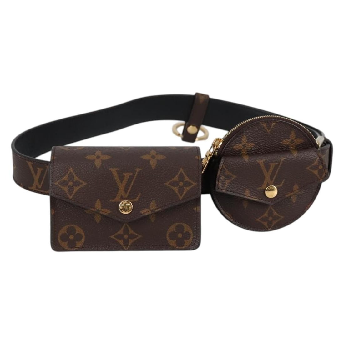 LOUIS VUITTON Monogram Ceinture Multi Pocket Belt M0236 Spain Auth: LOUIS VUITTON Monogram Ceinture Multi Pocket Belt M0236 Spain Auth The LOUIS VUITTON Monogram Ceinture Daily Multi Pocket Belt is a stylish accessory crafted from durable Monogram Canvas, showcasing t