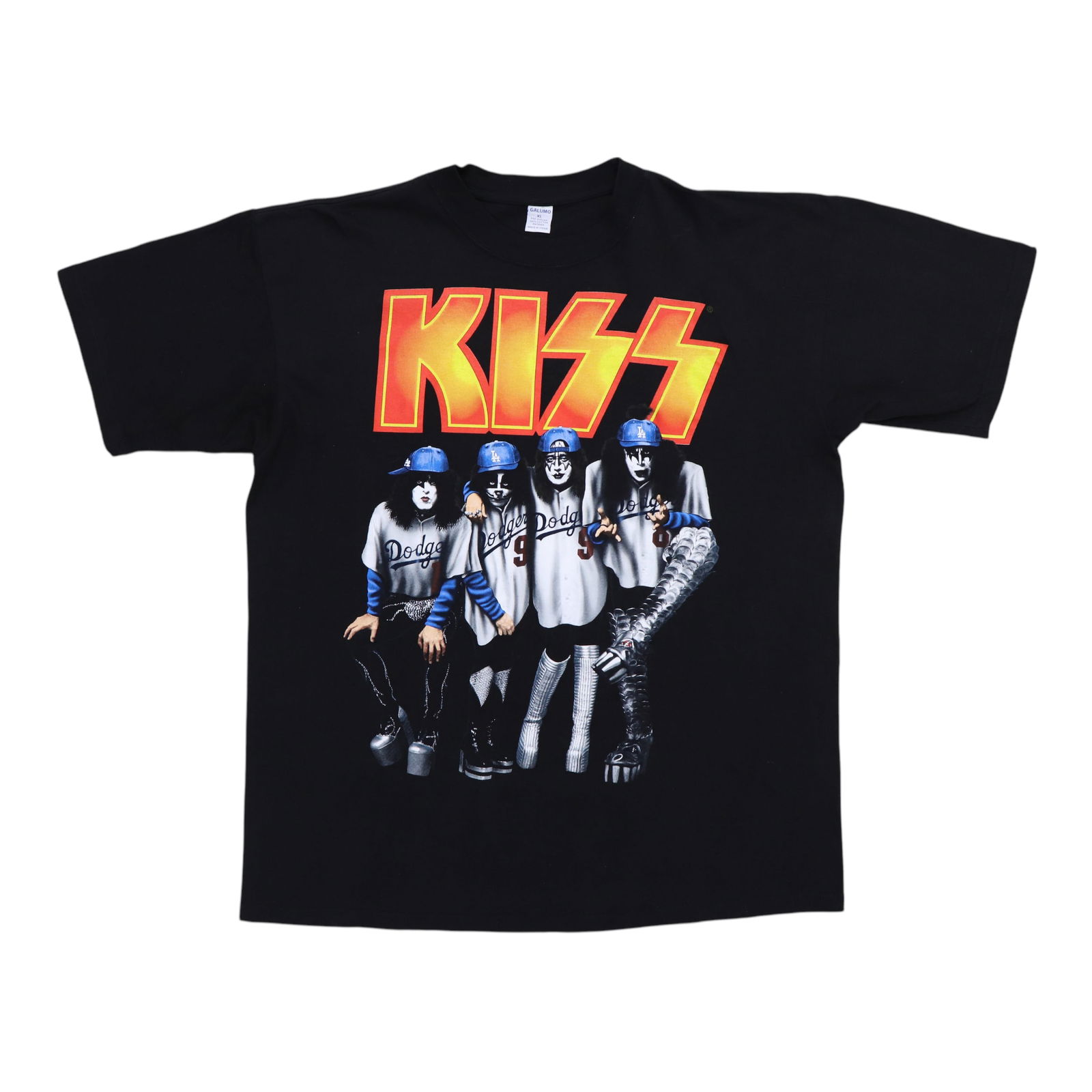 1998 Kiss Psycho Circus Dodgers Concert Shirt Vintage XL Black (1 of 5)