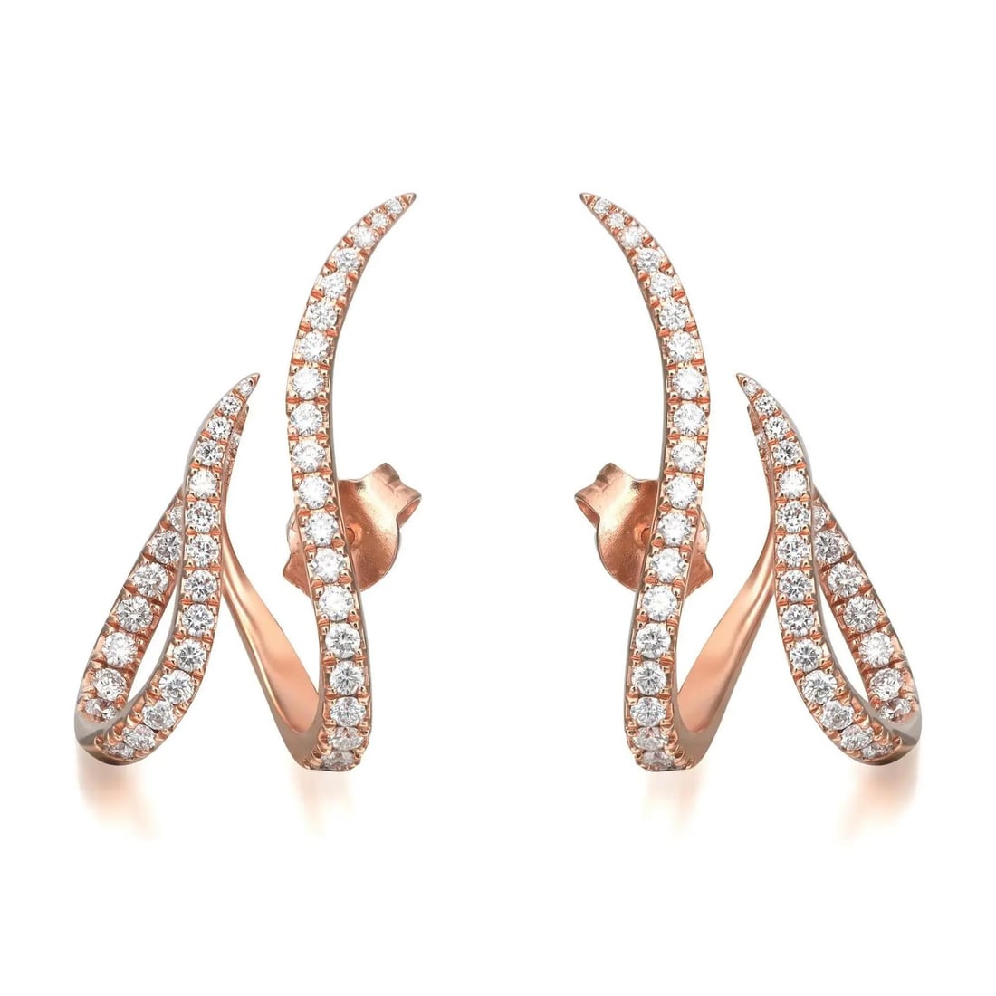 Messika Gatsby Daisy 0.97Ct Diamond Huggie Earrings 18K Rose Gold: Messika Gatsby Daisy 0.97Ct Diamond Huggie Earrings 18K Rose Gold Enhance your elegance with these stunning Messika Gatsby Daisy diamond earrings, beautifully crafted in luxurious 18K rose gold. Desig