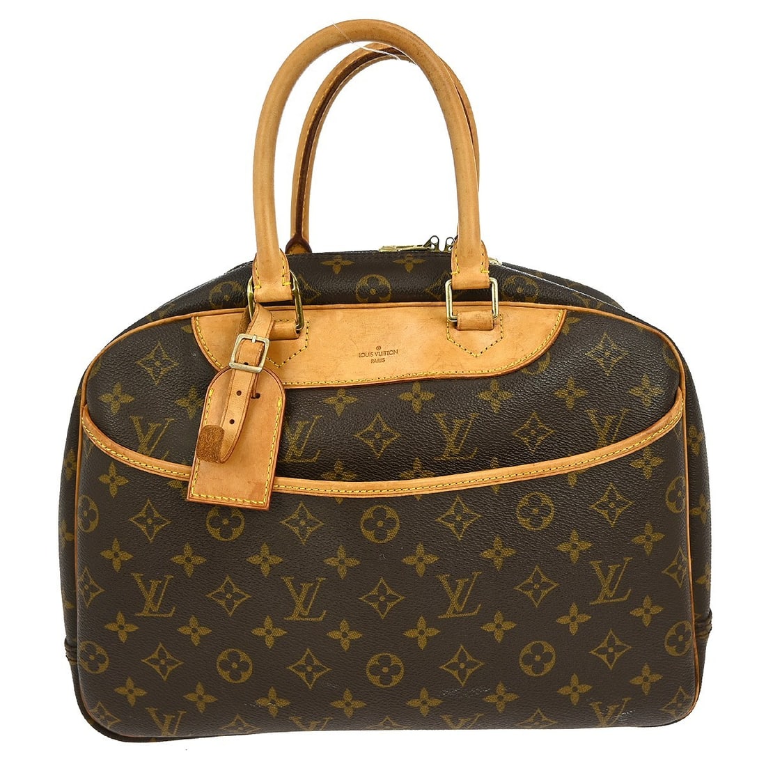 Louis Vuitton Deauville Bowling Vanity Handbag M47270 Monogram Canvas (1 of 9)