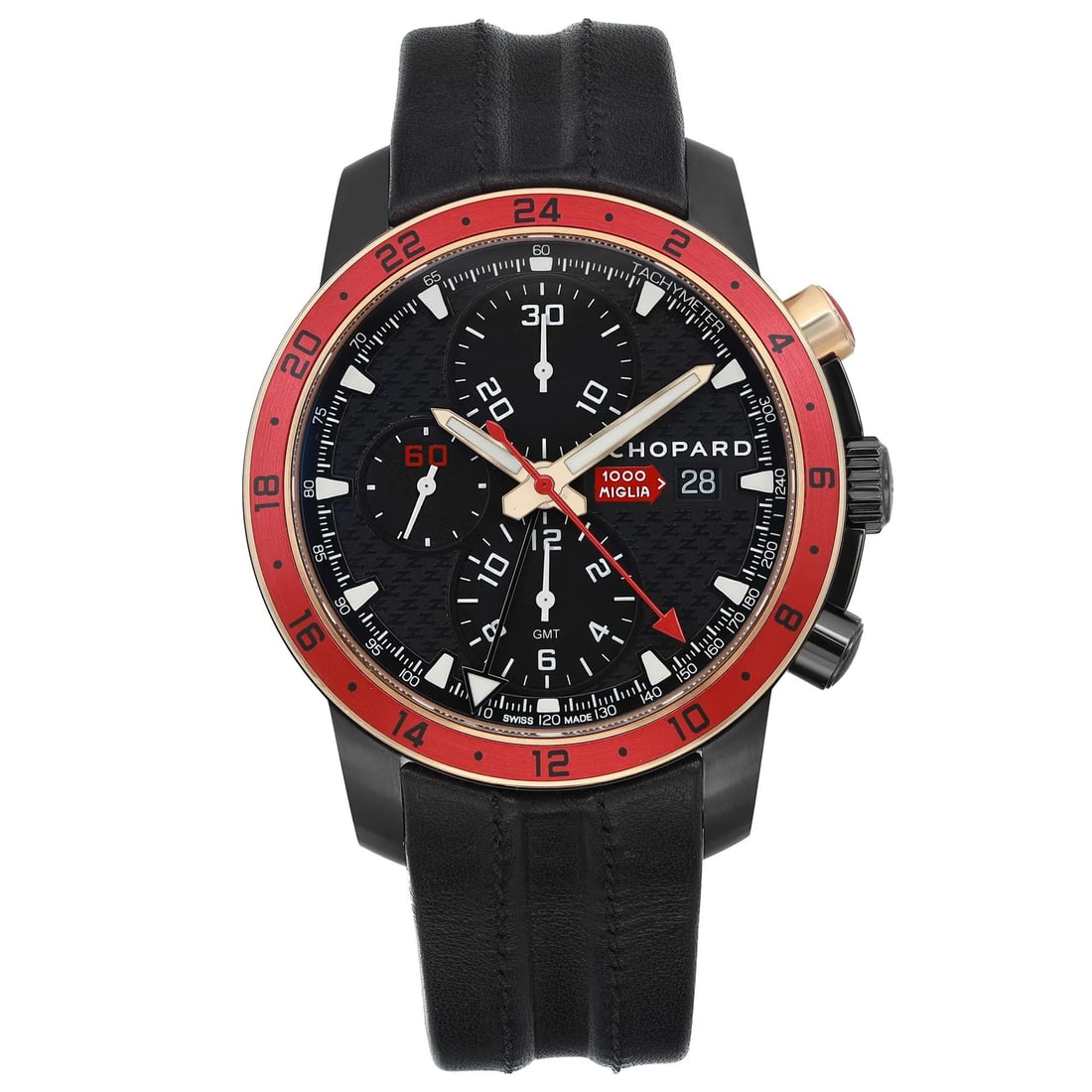 Chopard Mille Miglia Zagato Limited Edition 43mm GMT Black Dial Men's Watch 168550-6001 (1 of 16)