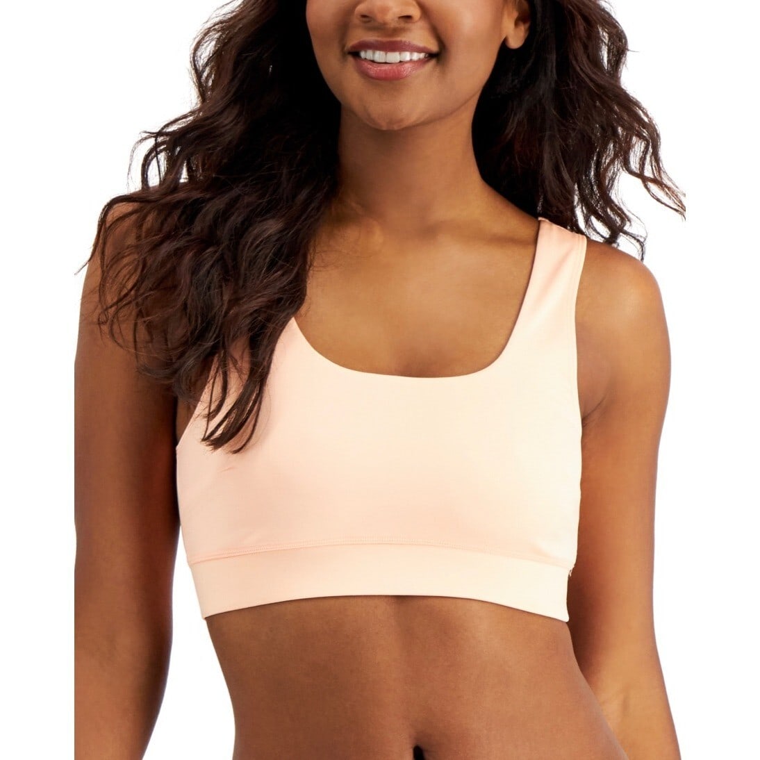 Jenni Juicy Melon Orange Square-Neck Bralette XXL Wireless: Jenni Juicy Melon Orange Square-Neck Bralette XXL Wireless Stay comfortable and stylish all day with this Jenni Square-Neck Pullover Bralette in a vibrant Juicy Melon Orange. Designed for moderate sup